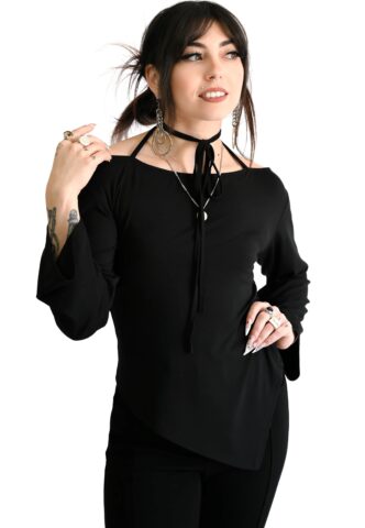 Foxblood – Judith Black – Oberteil – Schwarz – M – 95 % Viskose, 5 % Elastan