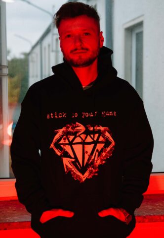 Stick To Your Guns – Diamond Enemy – Hoodie – Schwarz – M – 50% Baumwolle, 50% Polyester