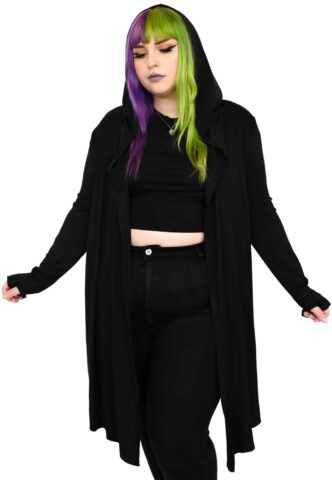 Foxblood – Og Reserve Black – Cardigan – Schwarz – XS/S – 95% Baumwolle, 5% Elastan