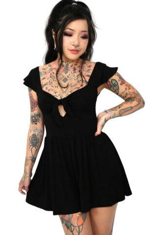 Foxblood – Darling Romper Black – Jumpsuit – Schwarz – XXL – 95 % Viskose, 5 % Elastan