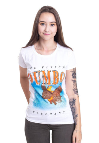 Dumbo – The Flying Elephant White – Girly – Weiß – L – 100% Baumwolle