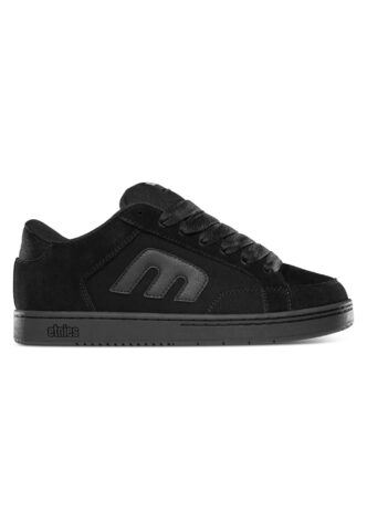 Etnies – Kingpin 2k Black/Black/Black – Schuhe – Schwarz – EU 43 – Textile, Leather/Textile/Gummi