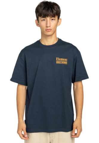 Element – Anyways Eclipse Navy – T-Shirt – Blau – S – 100% Bio-Baumwolle