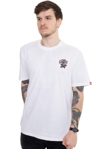 Element – Bashooka Optic White – T-Shirt – Weiß – S – 100% Baumwolle