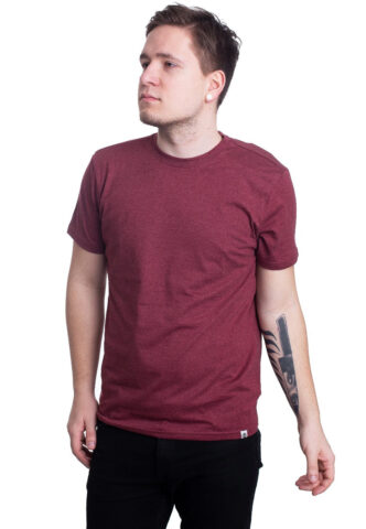 Element – Basic Crew SS Port Heather – T-Shirt – Weinrot – S – 100% Baumwolle