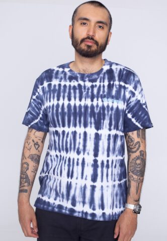 Element – Blazin Chest Tie Dye Stripe – T-Shirt – Blau – L – 100% Baumwolle