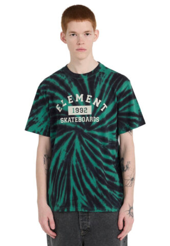 Element – Home Team Tie Dye Fir – T-Shirt – Grün – M – 100% Bio-Baumwolle