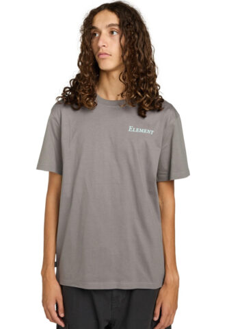 Element – Open Hills Gargoyle – T-Shirt – Grau – M – 100% Bio-Baumwolle