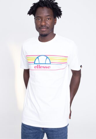 Ellesse – Achtini White – T-Shirt – Weiß – S – 100% Baumwolle