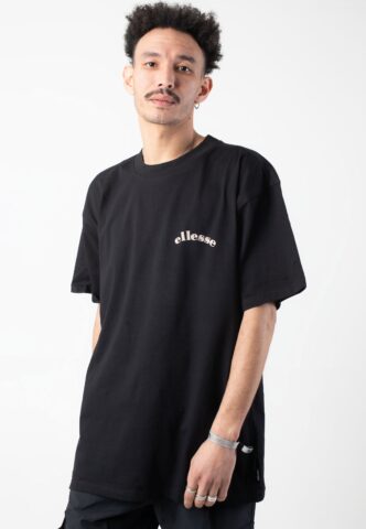 Ellesse – Canoci Black – T-Shirt – Schwarz – L – 100% Baumwolle