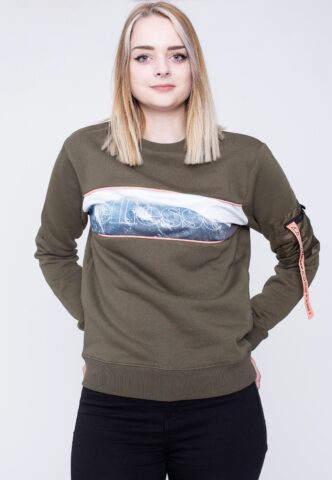 Ellesse – Colline Khaki – Sweater – Grün – L – 80% Baumwolle, 20% Polyester