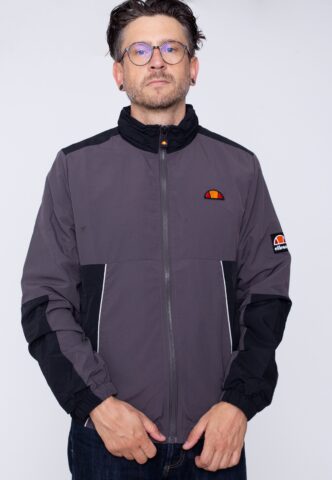Ellesse – Lupi Track Dark Grey – Trainingsjacke – Grau – S – Shell: 100% Polyamid; Lining: 100% Polyester