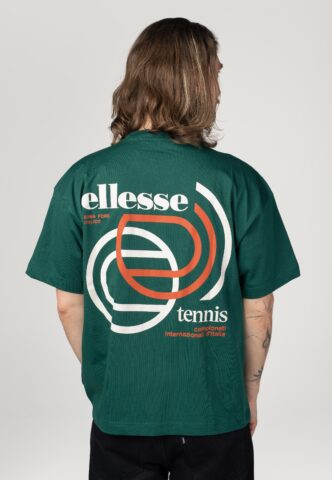 Ellesse – The D’Italia Dark Green – T-Shirt – Grün – M – 100% Baumwolle