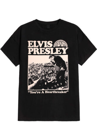 Elvis Presley – Heartbreaker – T-Shirt – Schwarz – XXL – 100% Baumwolle