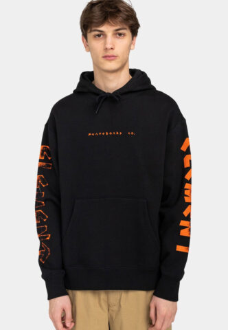 Element – Runes Hood Flint Black – Hoodie – Schwarz – M – 80% Baumwolle, 20% Polyester