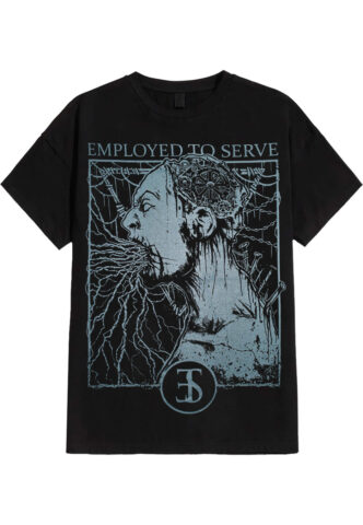 Employed To Serve – Force Fed – T-Shirt – Schwarz – S – 100% Baumwolle