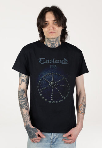 Enslaved – Mið – T-Shirt – Schwarz – S – 100% Baumwolle