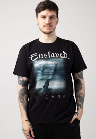Enslaved – Utgard – T-Shirt – Schwarz – M – 100% Baumwolle