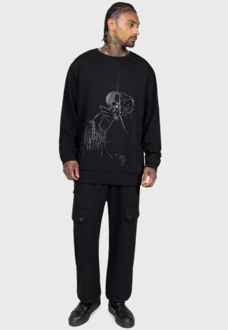 Killstar – Eternal Abyss Black – Jogginghose – Schwarz – S – 70% Polyester, 27% Viskose, 3% Elastan