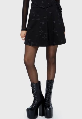 Killstar – Ethereal Night Black – Rock – Schwarz – L – 95% Baumwolle, 5% Elastan
