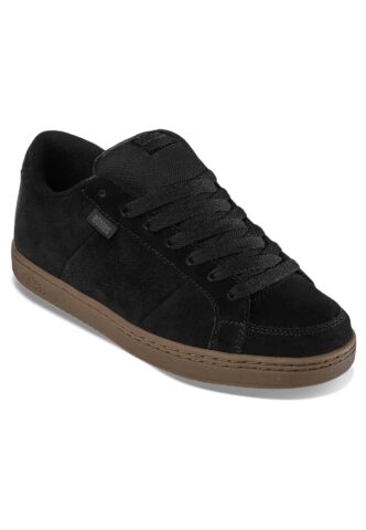 Etnies – Kingpin Black/Grey/Gum – Schuhe – Schwarz – EU 45 – Textile, Leather/Textile/Gummi