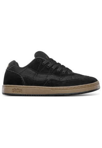 Etnies – Snake Black/Gum – Schuhe – Schwarz – EU 41 – Textile, Synthetic/Textile/Gummi
