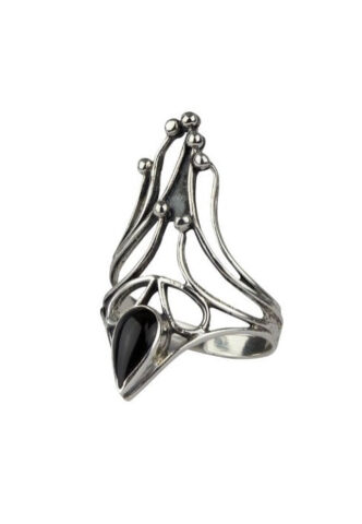 etNox – Black Nail Silver/Black – Ring – gid://shopify/Metaobject/123897774317 – 62 mm – Rostfreier Stahl