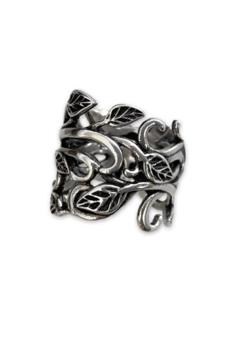 etNox – Leaves Silver – Ring – gid://shopify/Metaobject/123897774317 – 65 mm – Rostfreier Stahl