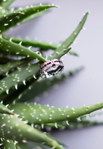 etNox – Rasierklinge Silver – Ring – Grau – 65 mm – Rostfreier Stahl