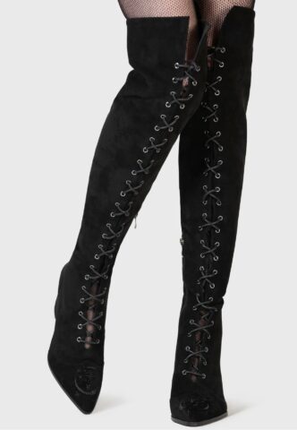 Killstar – Evening Hill – Girl Schuhe – Schwarz – EU 37 – 100% Polyester