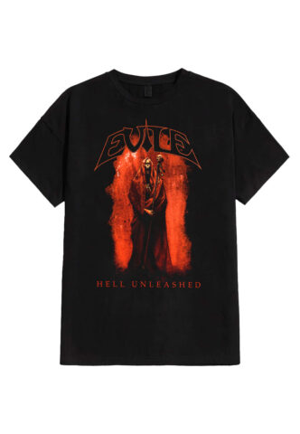 Evile – Hell Unleashed – T-Shirt – Schwarz – S – 100% Baumwolle