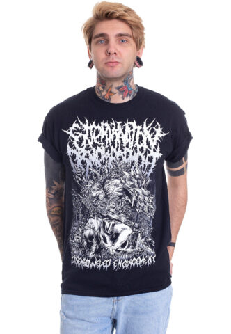 Extermination Dismemberment – Disembowlment Engorgement – T-Shirt – Schwarz – XL – 100% Baumwolle