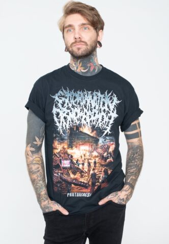 Extermination Dismemberment – Pest Control – T-Shirt – Schwarz – M – 100% Baumwolle