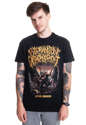 Extermination Dismemberment – Serial Urbicide – T-Shirt – Schwarz – M – 100% Baumwolle