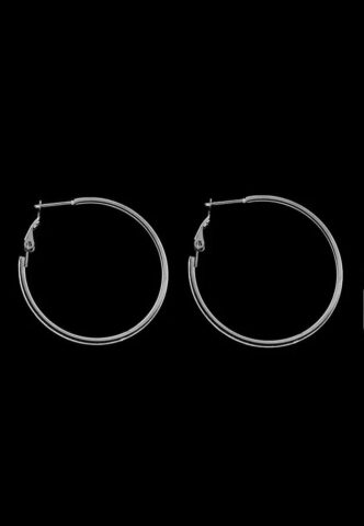 Fainz – Big Creolen Hoops Silver – Ohrringe – gid://shopify/Metaobject/123897774317 – Onesize – Rostfreier Stahl