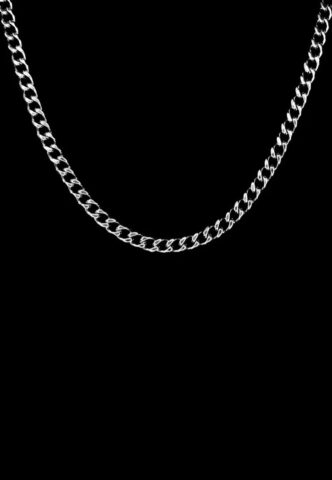 Fainz – Cuban Link Silver – Kette – gid://shopify/Metaobject/123897774317 – Onesize – Rostfreier Stahl