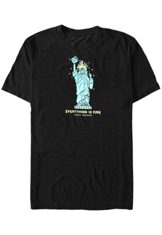 Fairly Ordinary – Everything Is Fine – T-Shirt – Schwarz – M – 100% Baumwolle