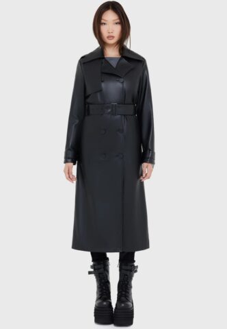 Killstar x Kihilist – Falling Night Black – Jacke – Schwarz – XL – 70% Polyurethan, 30% Polyester