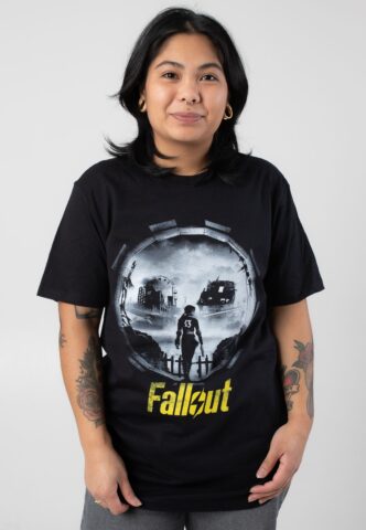 Fallout – Into The Wasteland – T-Shirt – Schwarz – S – 100% Baumwolle