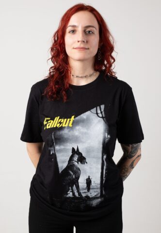 Fallout – Vault 33 Dogmeat – T-Shirt – Schwarz – S – 100% Baumwolle