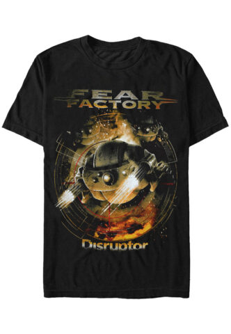 Fear Factory – Disruptor – T-Shirt – Schwarz – S – 100% Baumwolle
