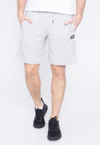 Fila – Bültow Light Grey Melange – Shorts – Grau – M – 80% Baumwolle, 18% Polyester, 2% Elastan