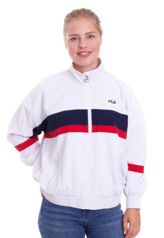 Fila – Urban Line Kaya Bright White/Black Iris/True Red – Windbreaker – Weiß – XS – Shell: 100% Polyamid; Lining: 100% Polyester