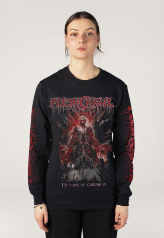 Fleshcrawl – Epitome Of Carnage – Longsleeve – Schwarz – L – 100% Baumwolle