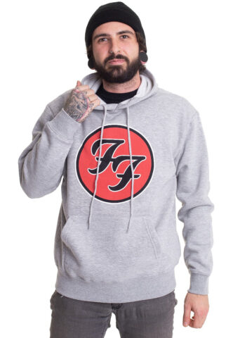 Foo Fighters – FF Logo Grey – Hoodie – Grau – M – 60% Baumwolle, 40% Polyester