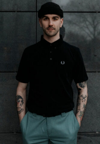 Fred Perry – Slim Fit Black/Chrome – Polo – Schwarz – S – 100% Baumwolle