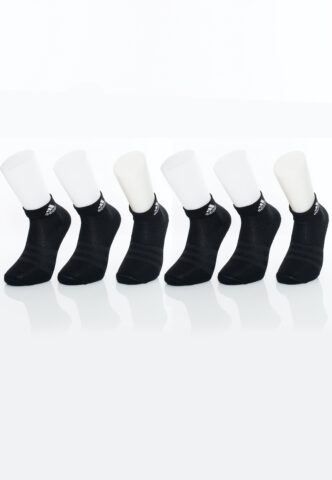 Adidas – C Spw Ank Pack Of 6 Black/White – Socken – Schwarz – S – 58% Baumwolle, 39% Polyester, 2% Elastan, 1% Polyamid
