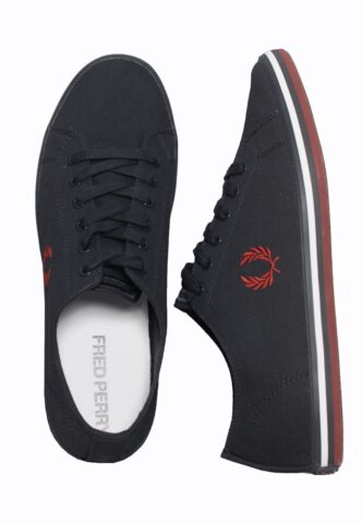 Fred Perry – Kingston Twill Navy – Schuhe – Blau – EU 36 – Textile/Textile/Gummi