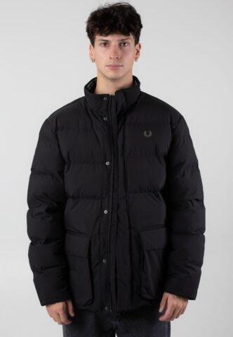 Fred Perry – Padded Pocket Detail Black – Jacke – Schwarz – XL – gid://shopify/Metaobject/68981162221