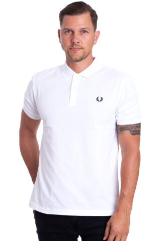 Fred Perry – Plain White – Polo – Weiß – XXL – 100% Baumwolle